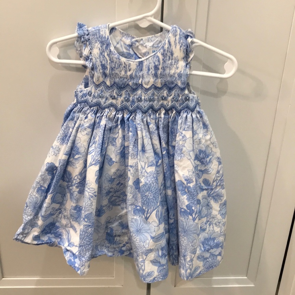 Boutique Blue flower dress 9 m